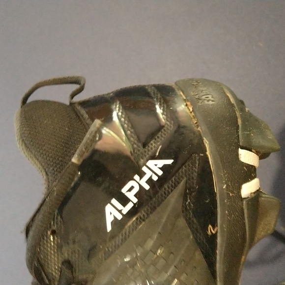Nike Youth Alpha Menace Football/Baseball Cleats, size US YOUTH 4, Black/White - Picture 4 of 4
